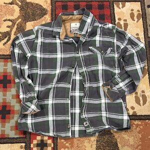 Mens vintage Legendary Whitetails plaid button down